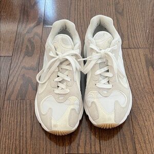 adidas x Wardrobe NYC Cream/White Women's Casual Lace-Up Sneakers
